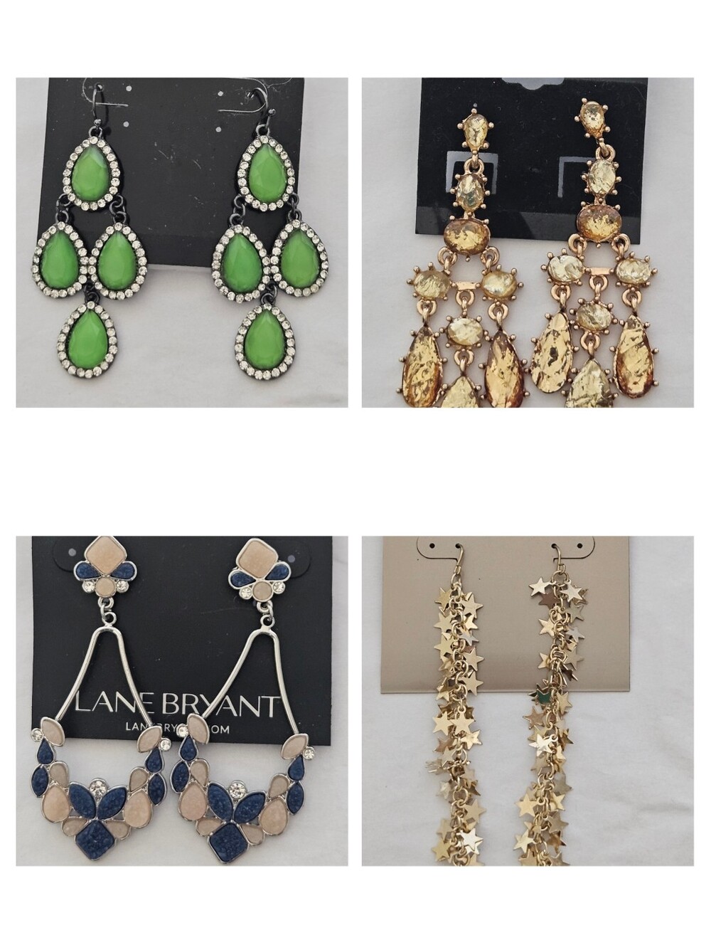 NWT Statment Earring Lot Of 4 Lane Bryant / Tasha